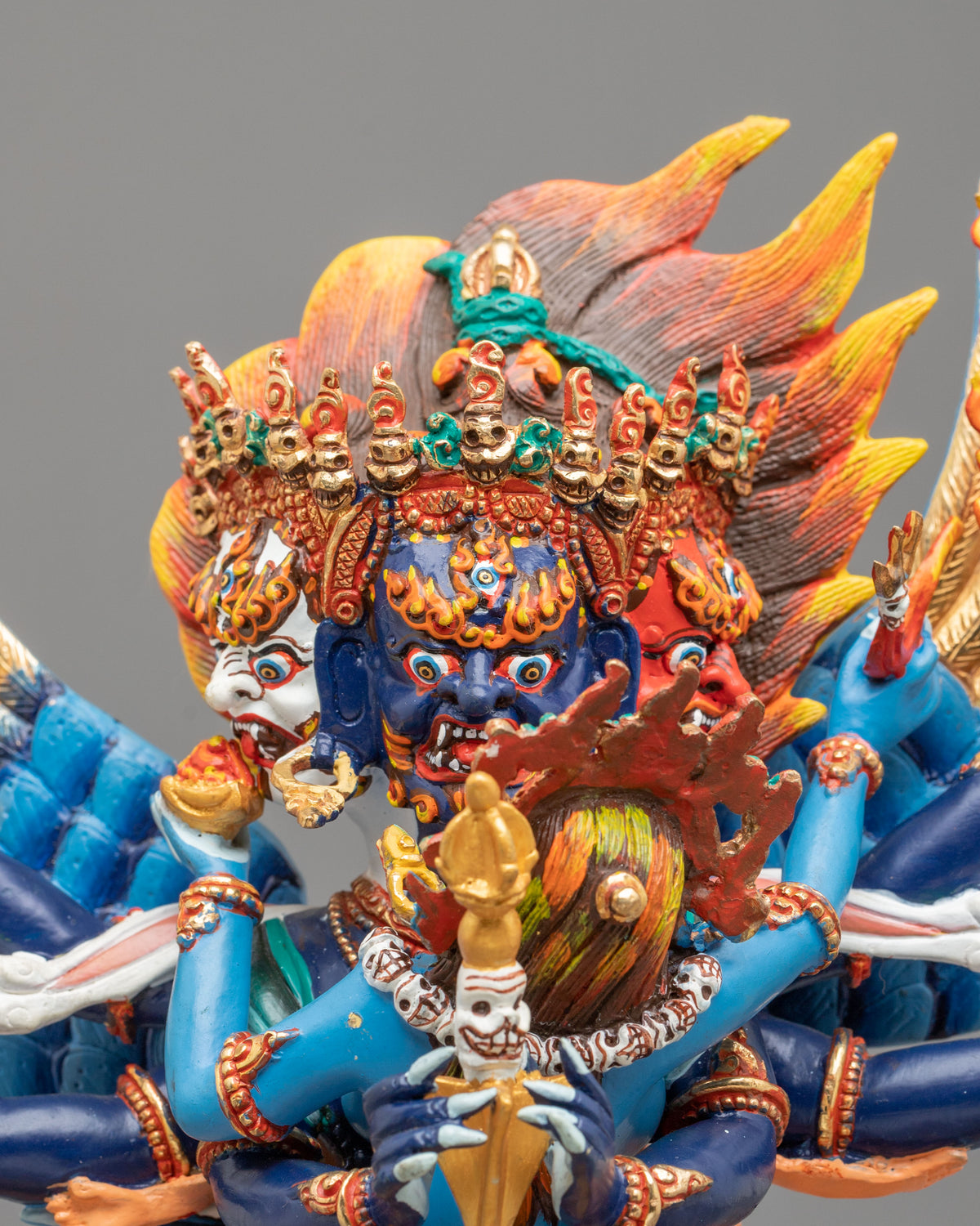 Vajrakilaya Copper Figurine |  Deity of Purification and Protection