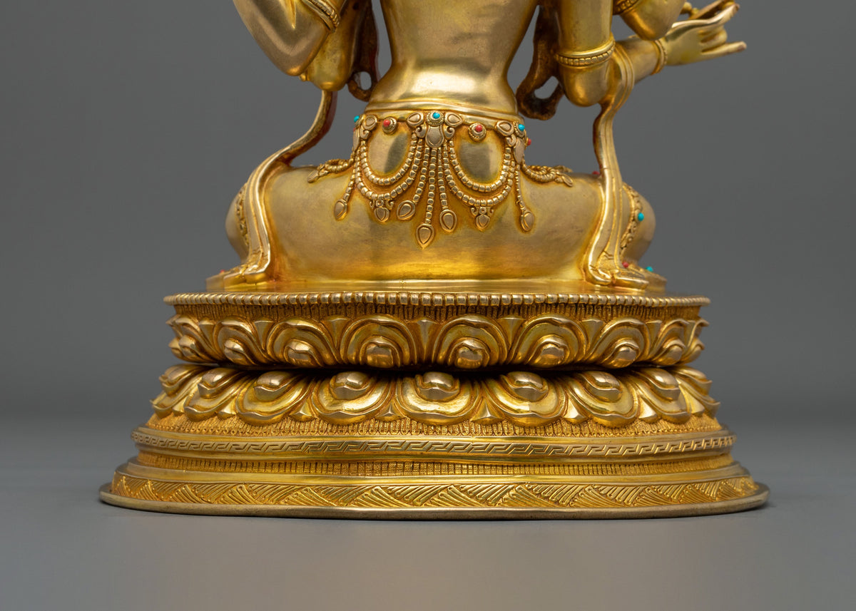 Maha Manjushri Statue | Tibetan Buddhist Wisdom Sculpture
