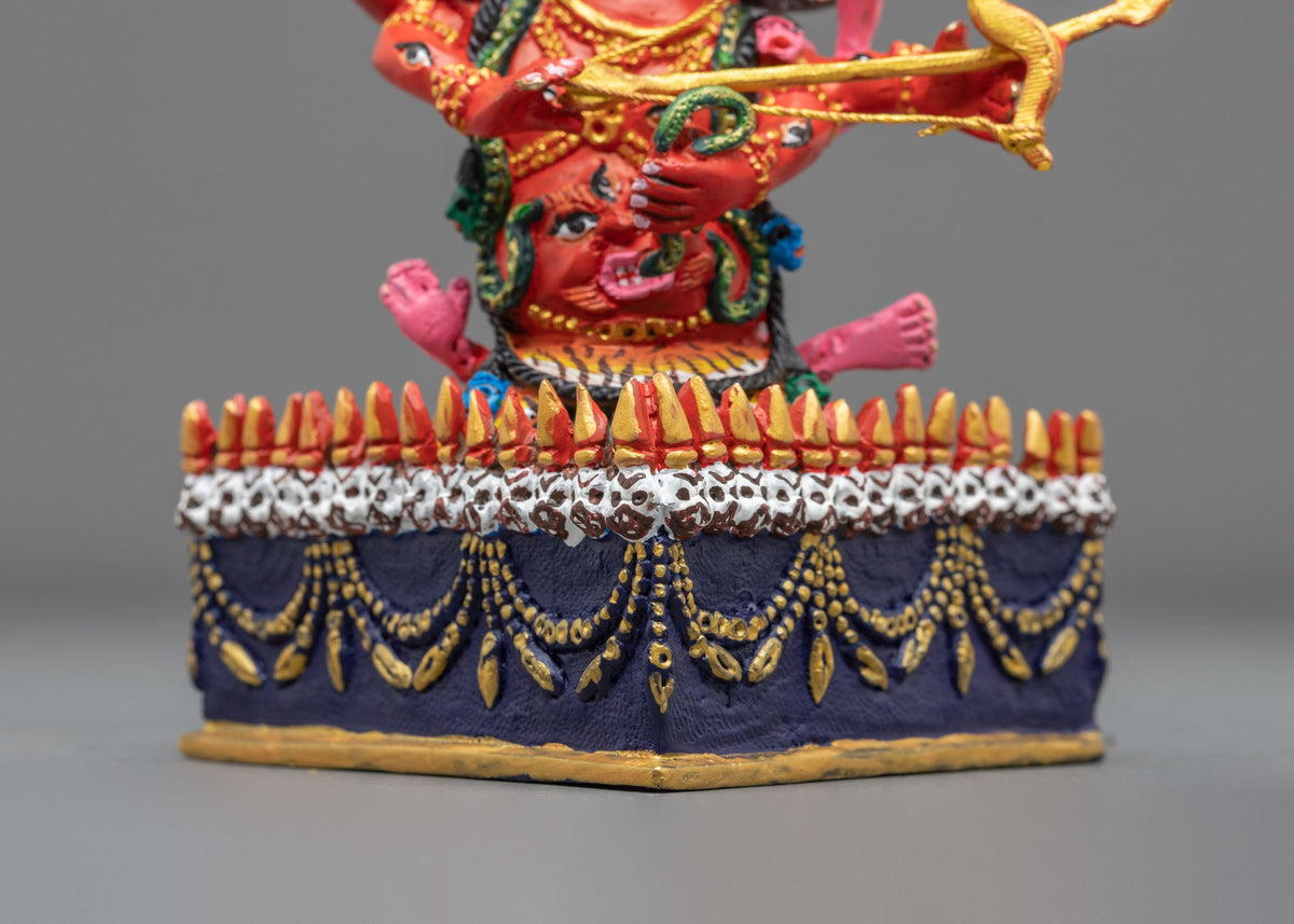 Rahula Spiritual Copper Sculpture:  Nyingma Dharmapala