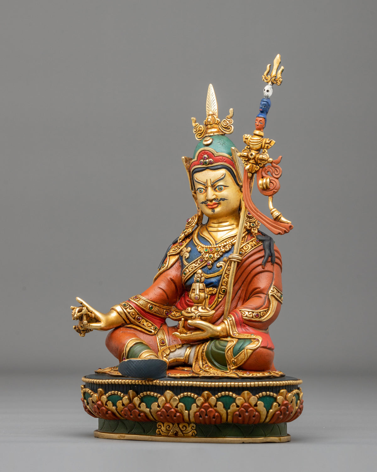 Guru Rinpoche Statue | Traditional Buddhist Artwork