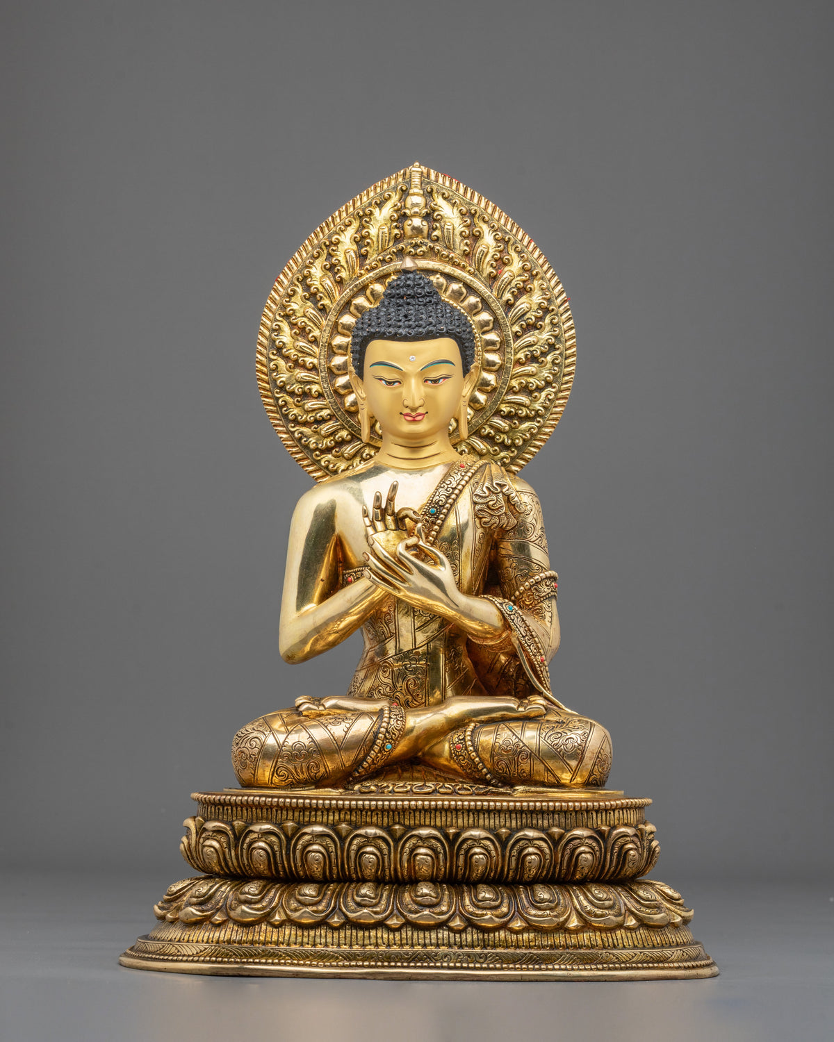 Three Buddhas Copper Statue Collection: Buddhist Art for Longevity and Meditation