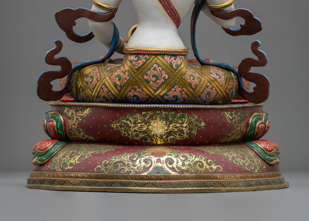 Vajrasattva 24K Gold Coated Copper Figurine