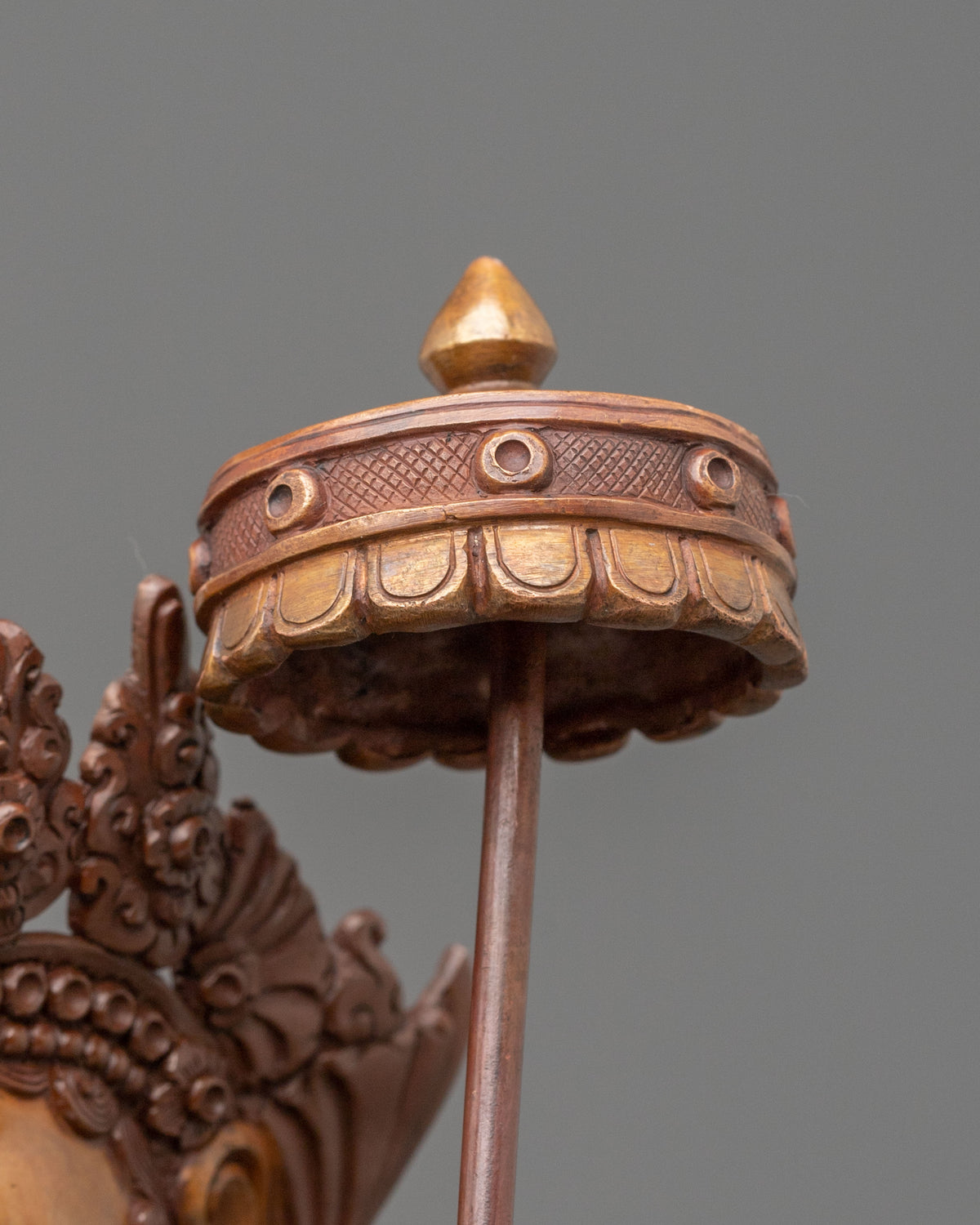Goddess Dukar Spiritual Statue in Oxidized Copper
