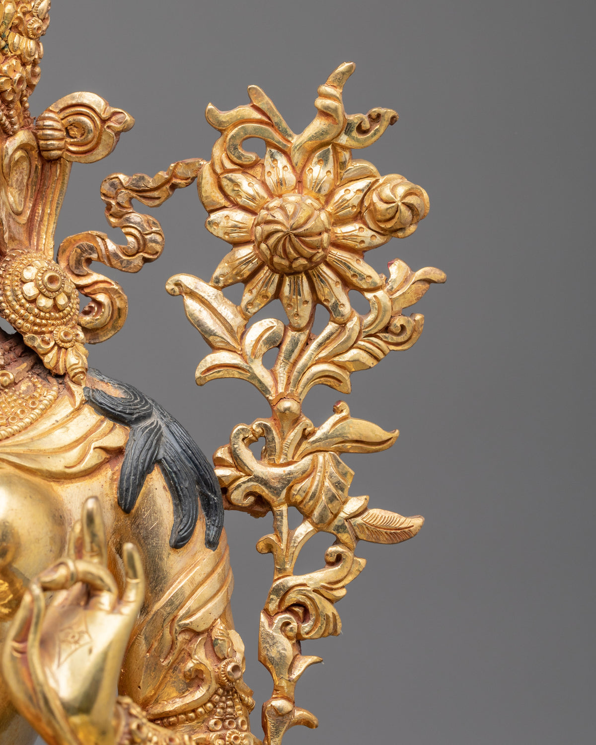 Handmade Goddess Green Tara Sculpture | Home Decor