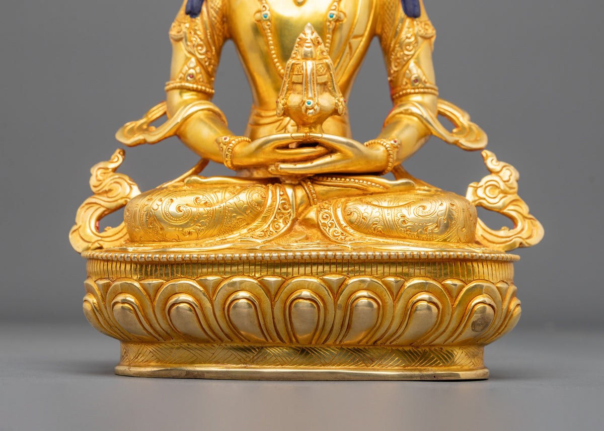 Hand Carved Amitayus Sacred Sculpture