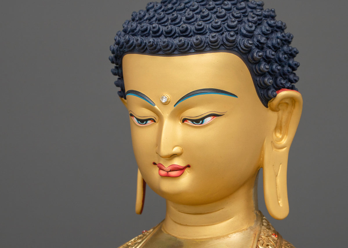 Three Buddha Deity Statue Collection | 24K Gold Gilded Buddhist Statue Set