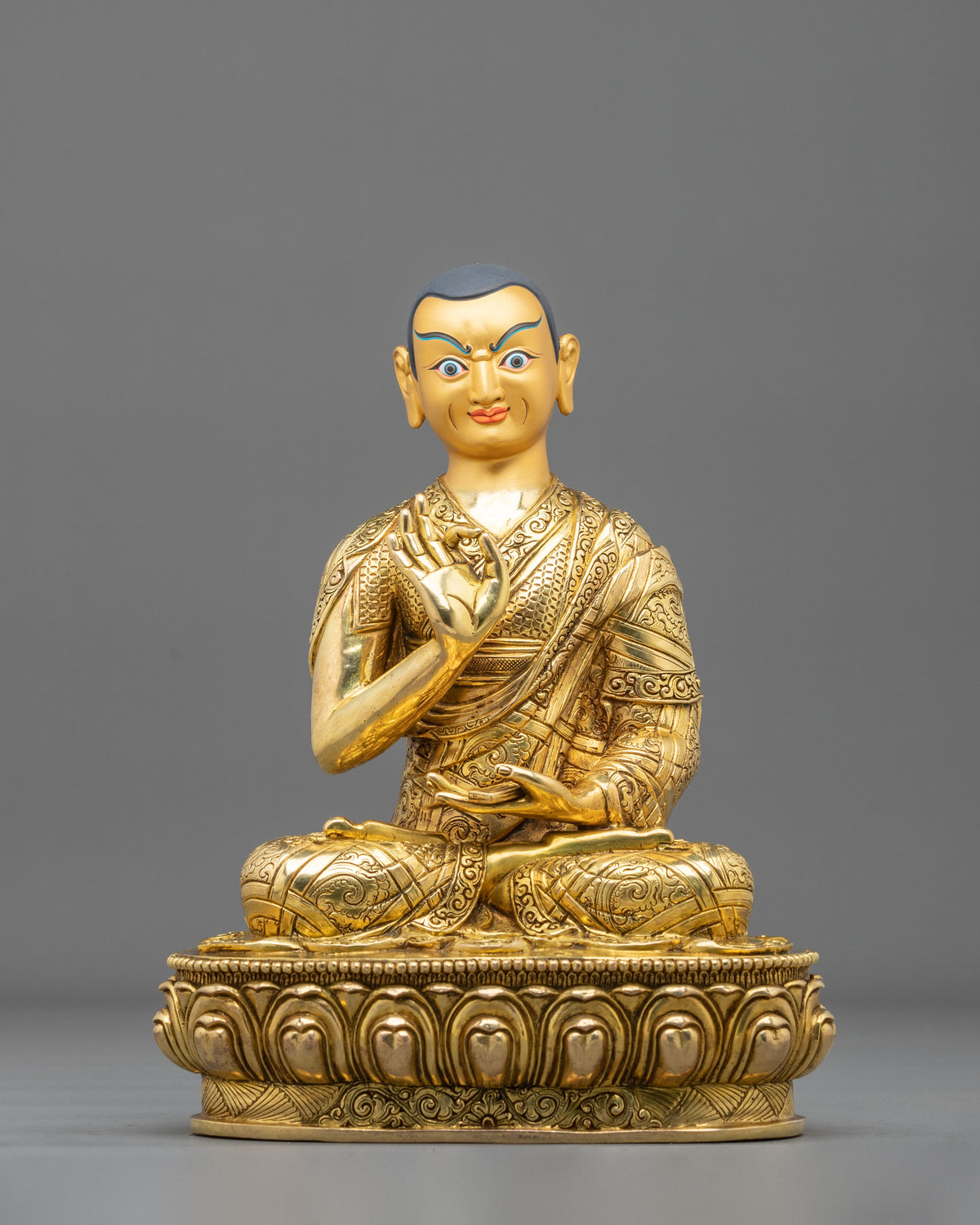 Tsongkhapa with Disciples Decor Statue Set | Himalayan Altar Decor