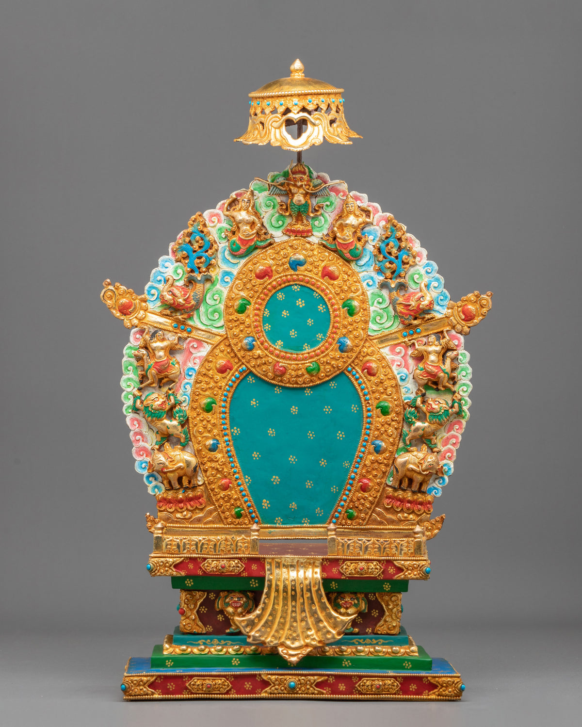 Handmade Copper Throne for Sacred Statues