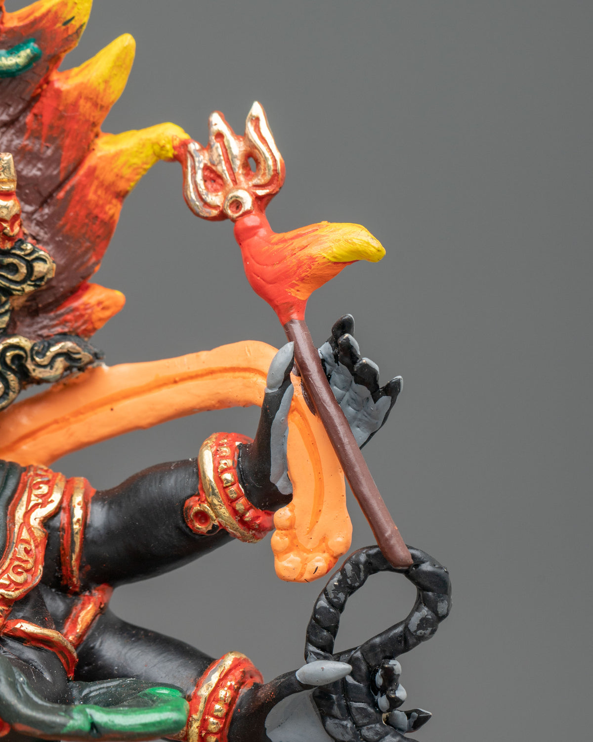 Six-Armed Mahakala Sculpture | Buddhist Protector