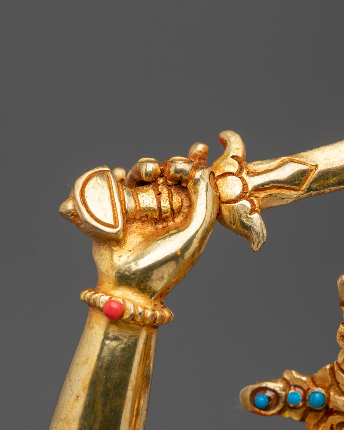 Radiant Maha Manjushri Mahayana Buddhist Figurine