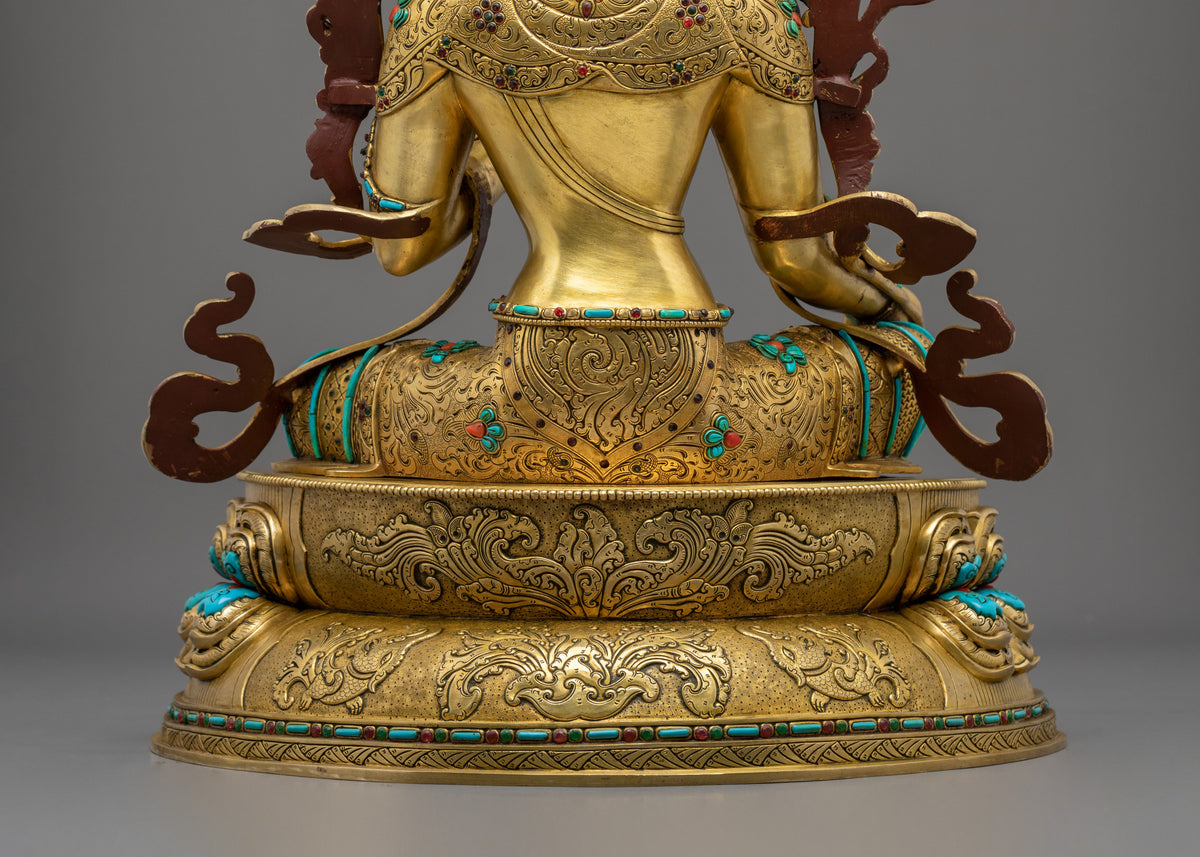 Green Tara Sacred Mother Sculpture | Compassionate Guide to Liberation