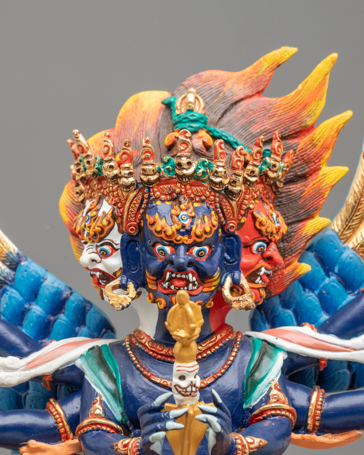 Vajrakilaya Copper Figurine |  Deity of Purification and Protection