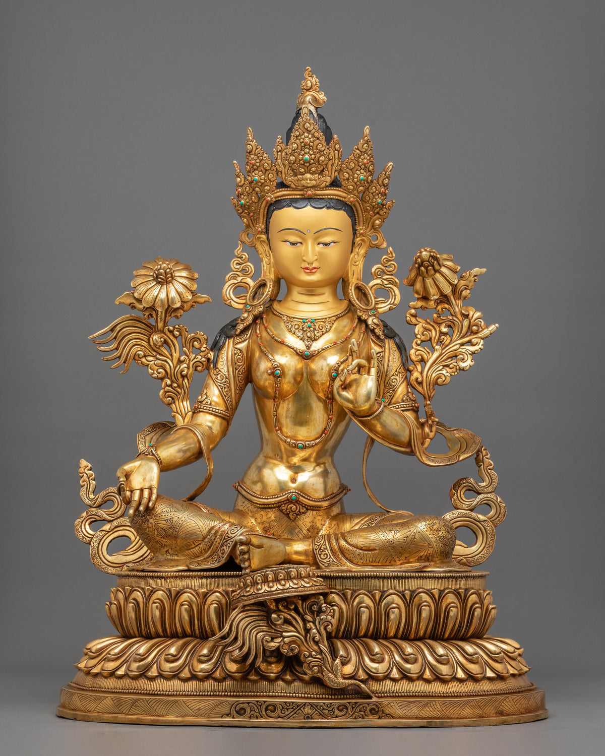 Green Tara Statue