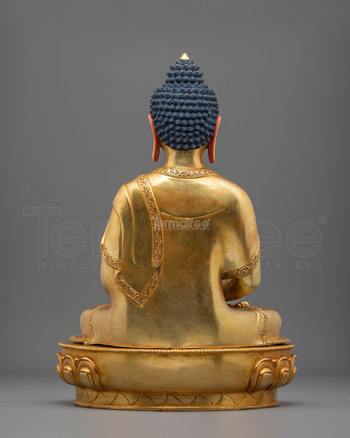 Amitabha Buddha Pure Land Deity Statue | 24K Gilded Copper