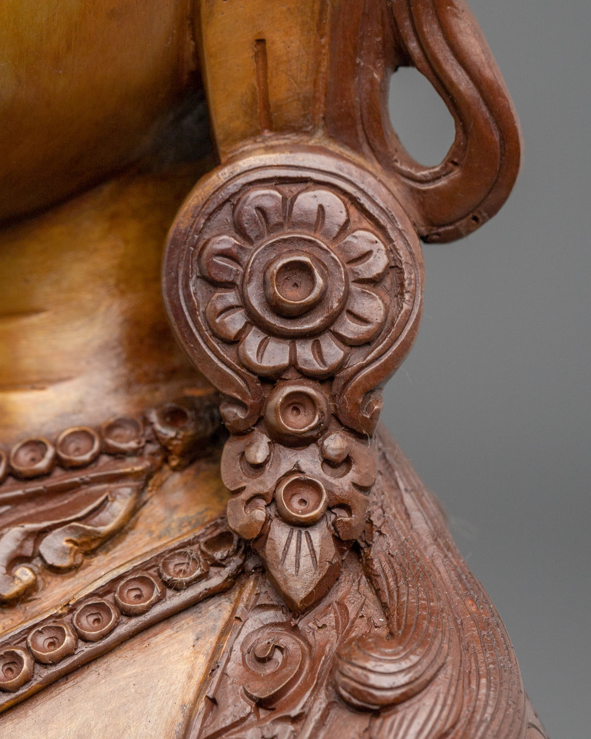 Goddess Dukar Spiritual Statue in Oxidized Copper