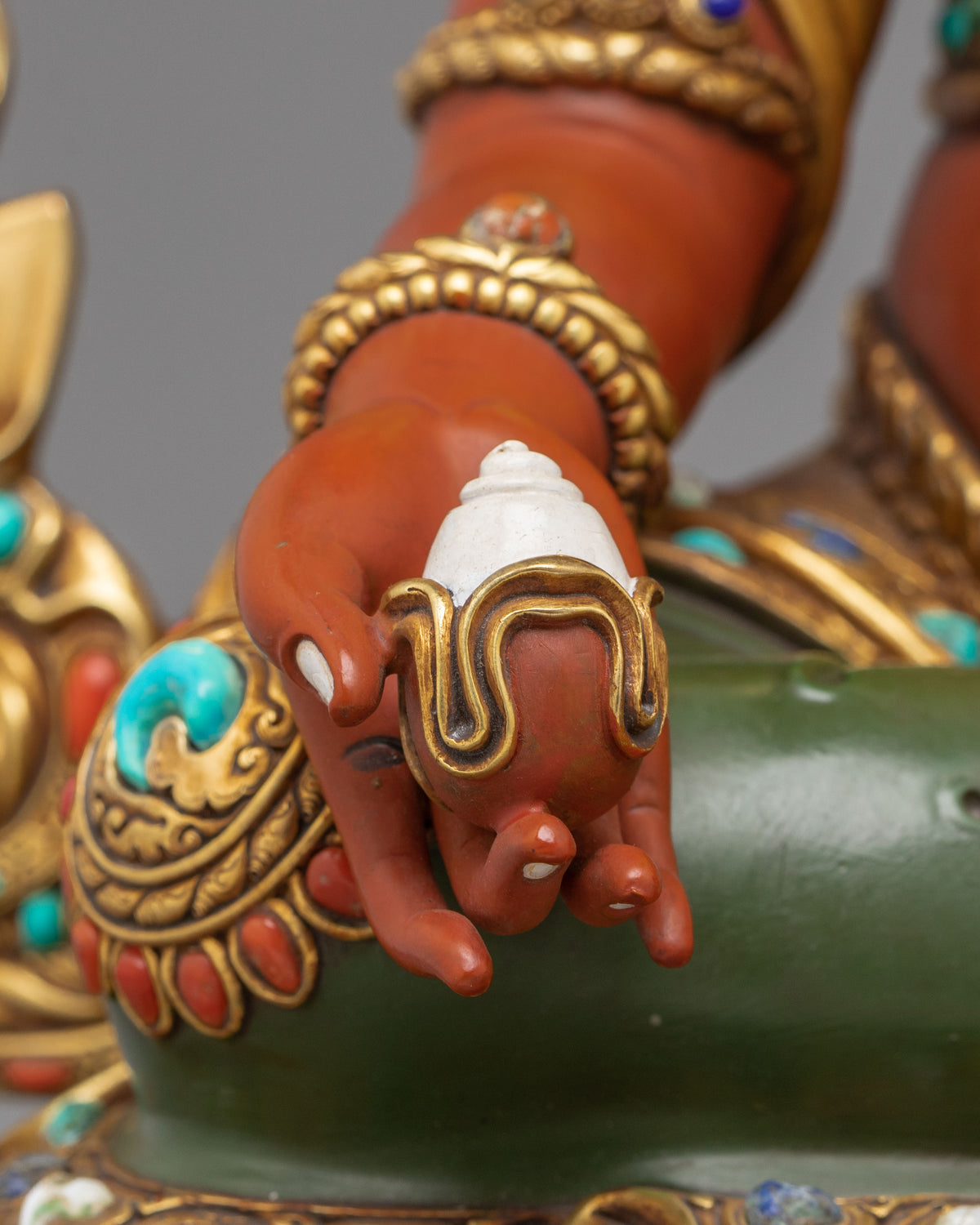 Handmade Copper Statue of Jambhala | Deity of Wealth and Generosity