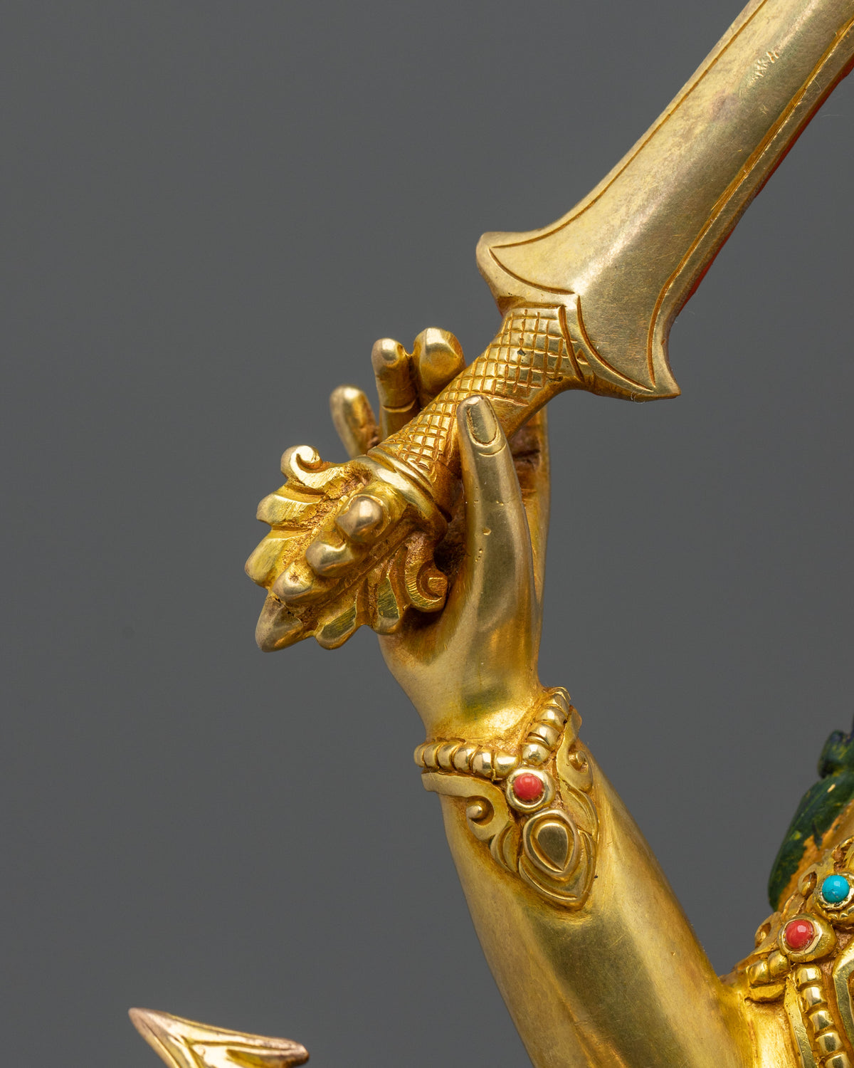 Maha Manjushri Statue | Tibetan Buddhist Wisdom Sculpture
