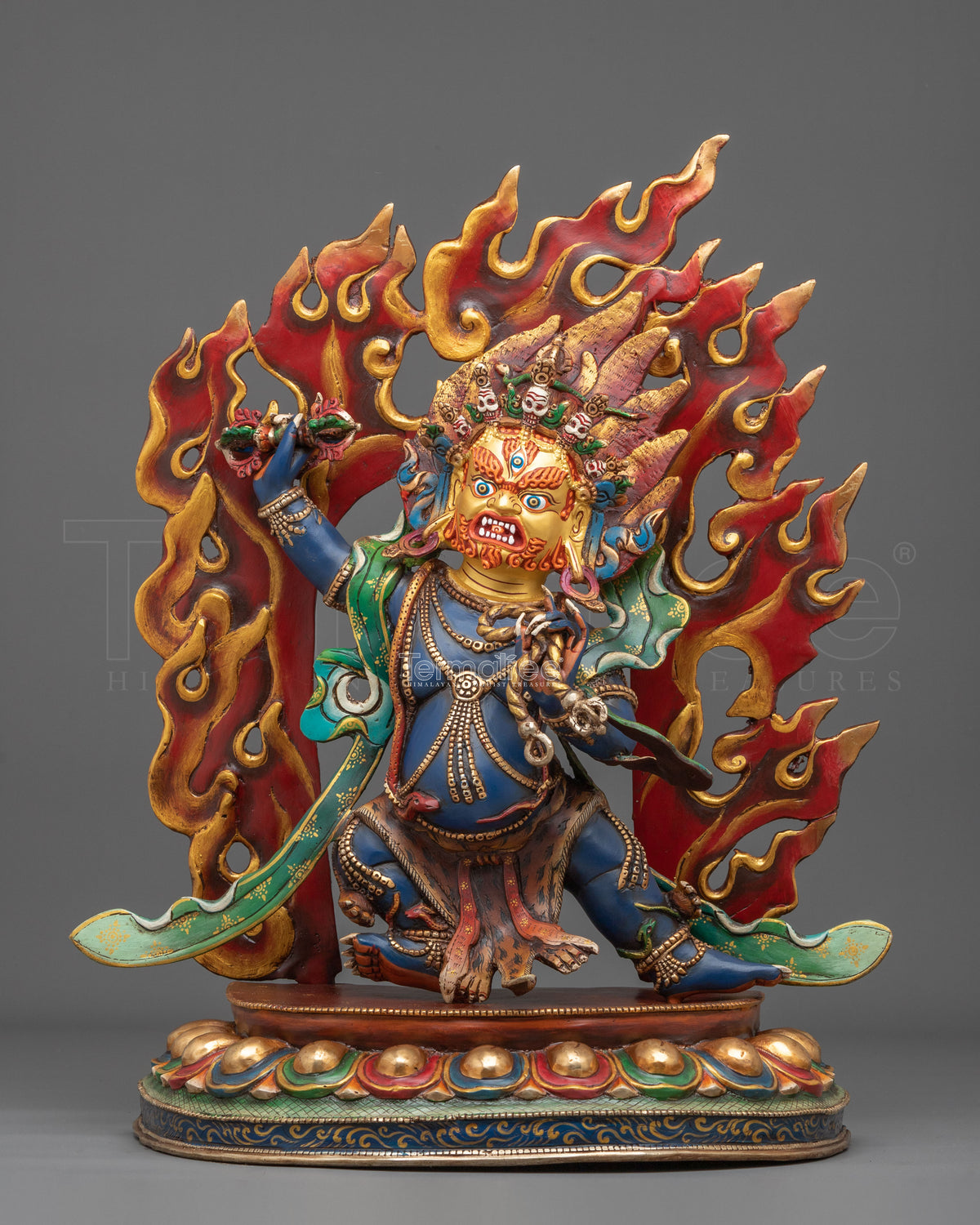Vajrapani Buddhist Shrine Sculpture | Handmade Himalayan Sacred Art