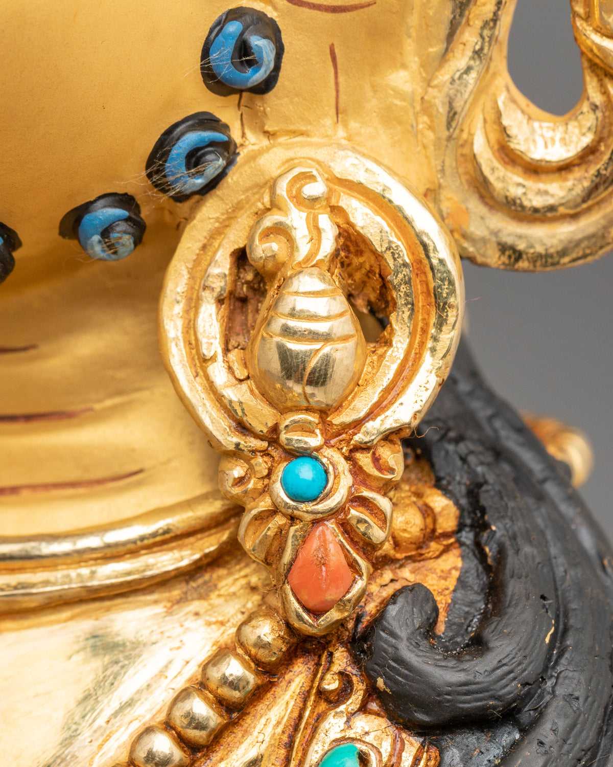 Dzambhala Sacred Handmade Statue: Wealth Deity of Prosperity and Generosity