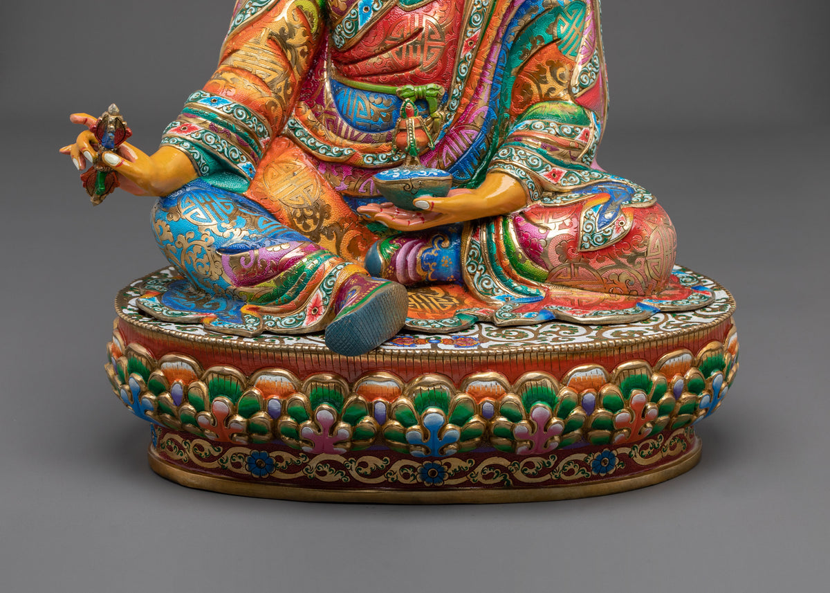 Guru Rinpochhe Sacred Meditation Sculpture | Lotus-Born Master of Vajrayana Buddhism