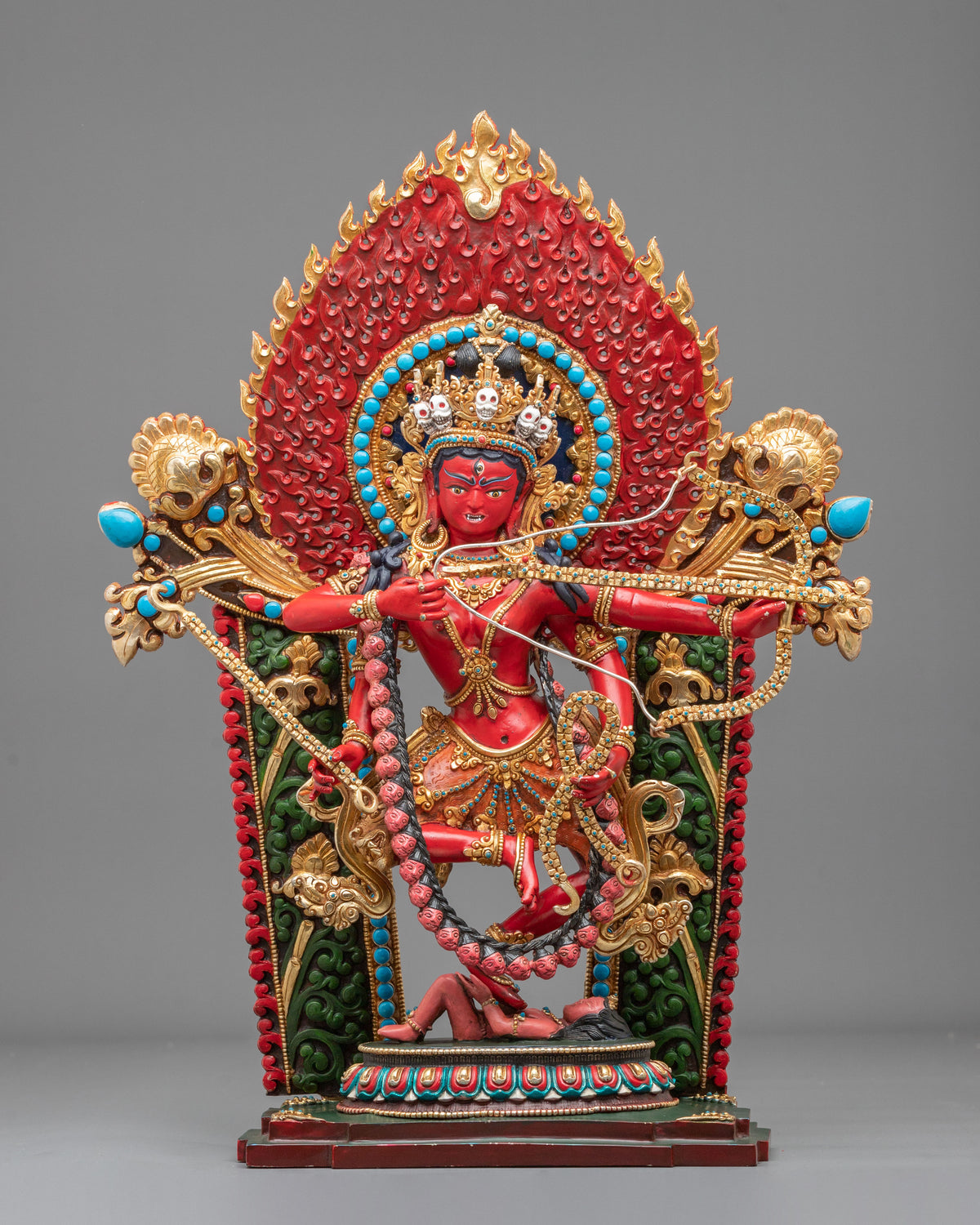 Kurukulla Statue | Gemstone Adorned Figurine