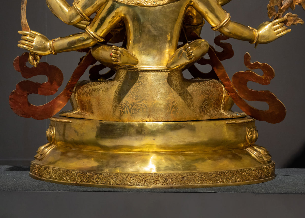 Handmade Guhyasamaja Sculpture | Akshobhyavajra Secret Assembly Deity