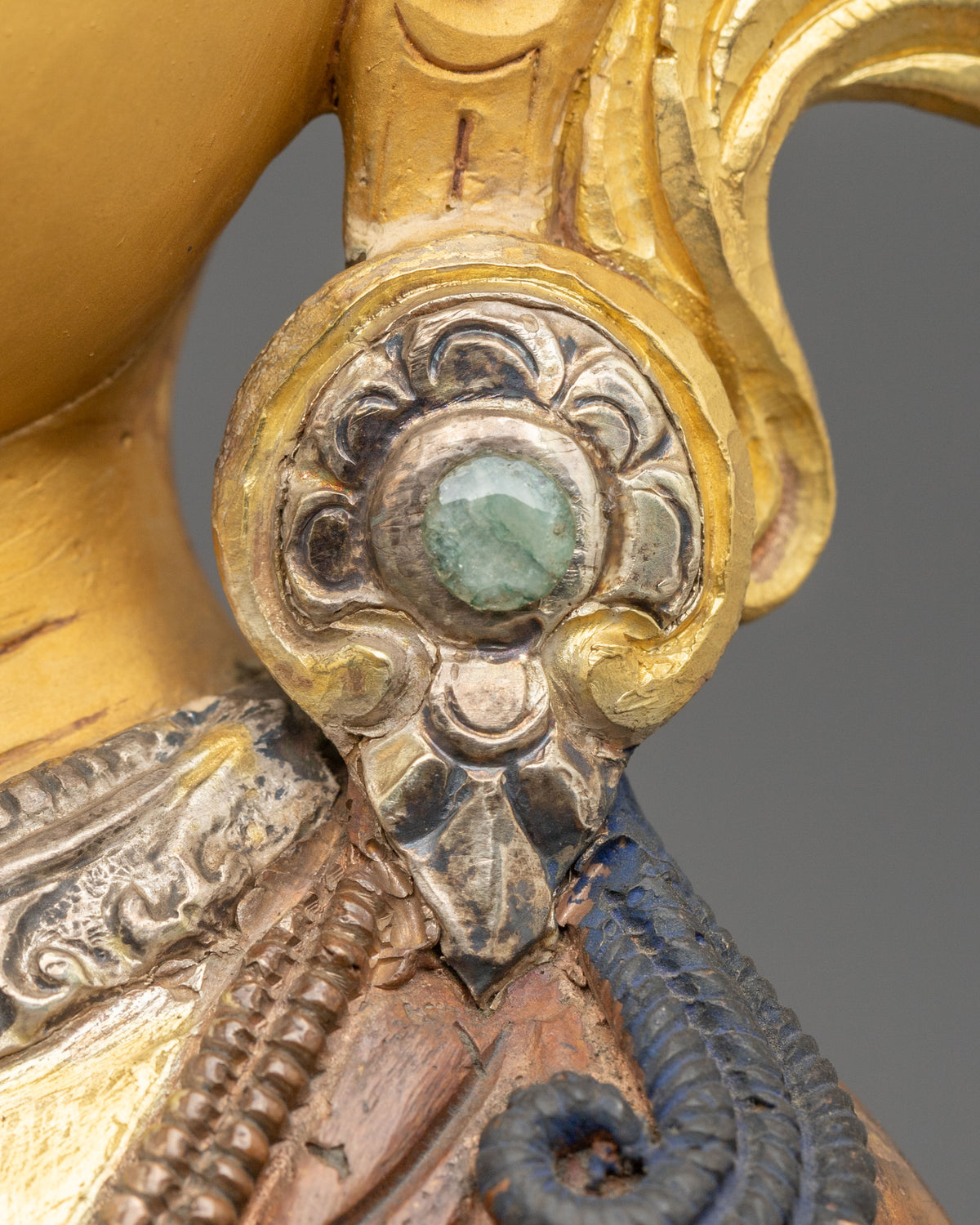 Amitayus Buddha Statue | 24K Gold Gilded Longevity Deity Figurine
