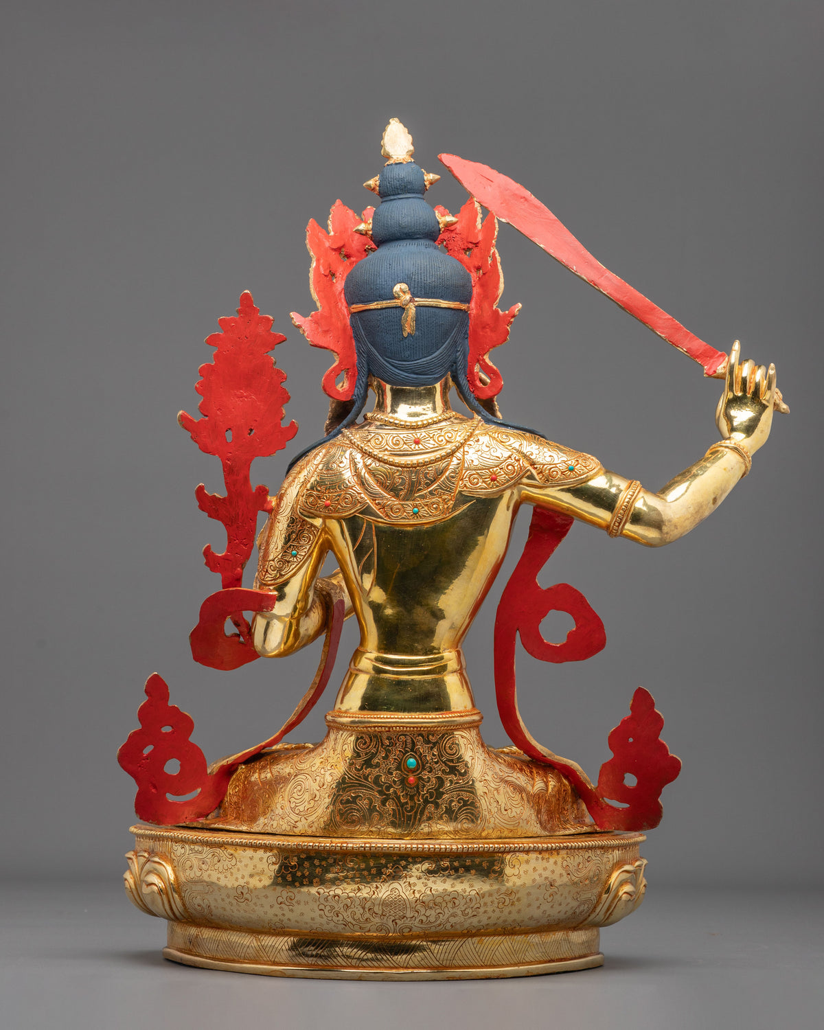 Manjushri Sculpture | Buddhist Meditation and Dharma Statue