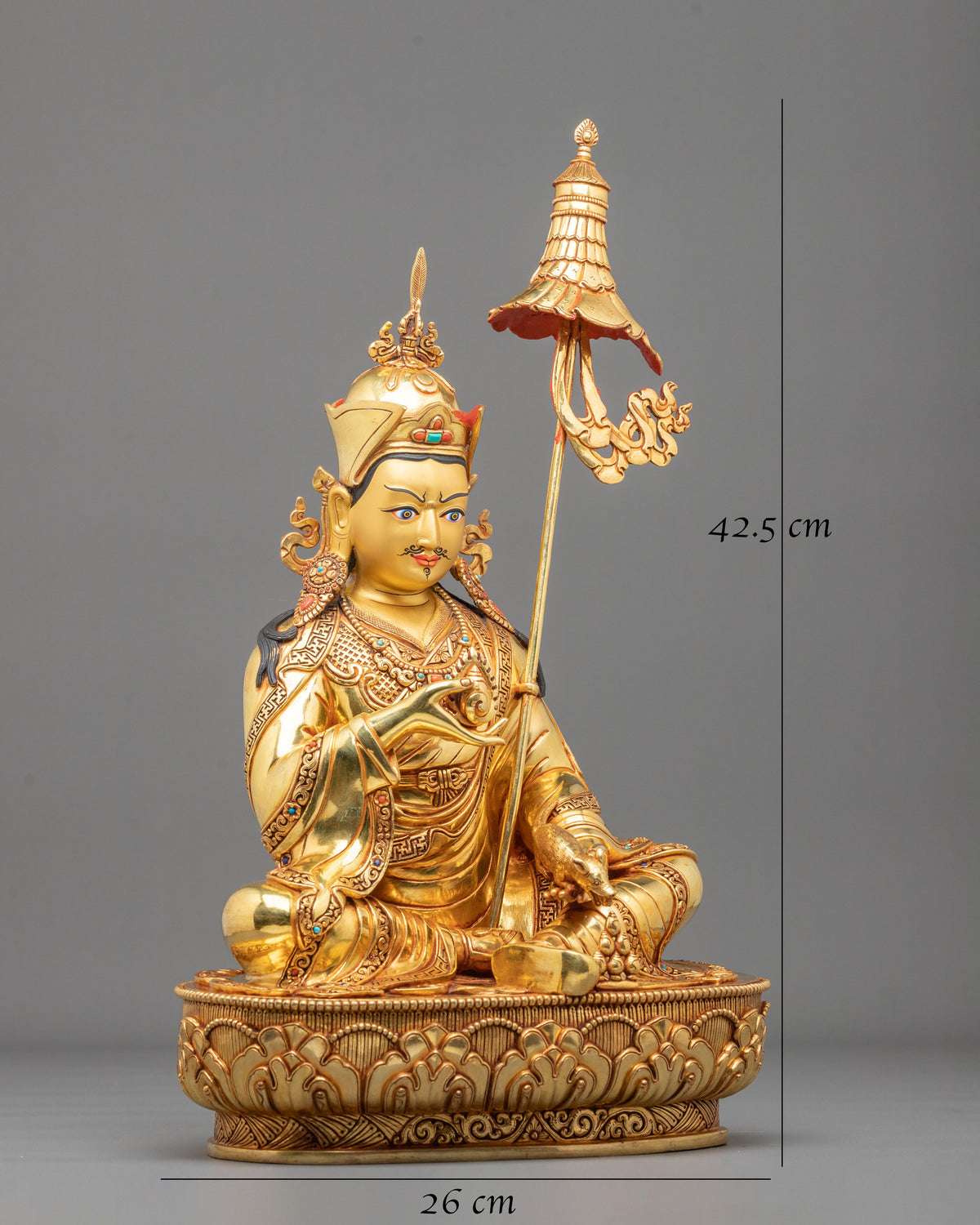Guru Norla Statue: uddhist Wealth Deity of Prosperity