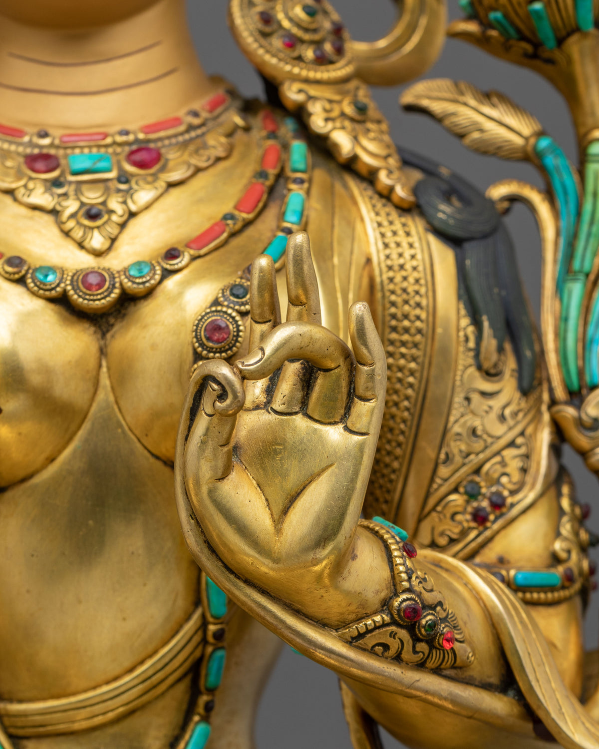 Green Tara Sacred Mother Sculpture | Compassionate Guide to Liberation