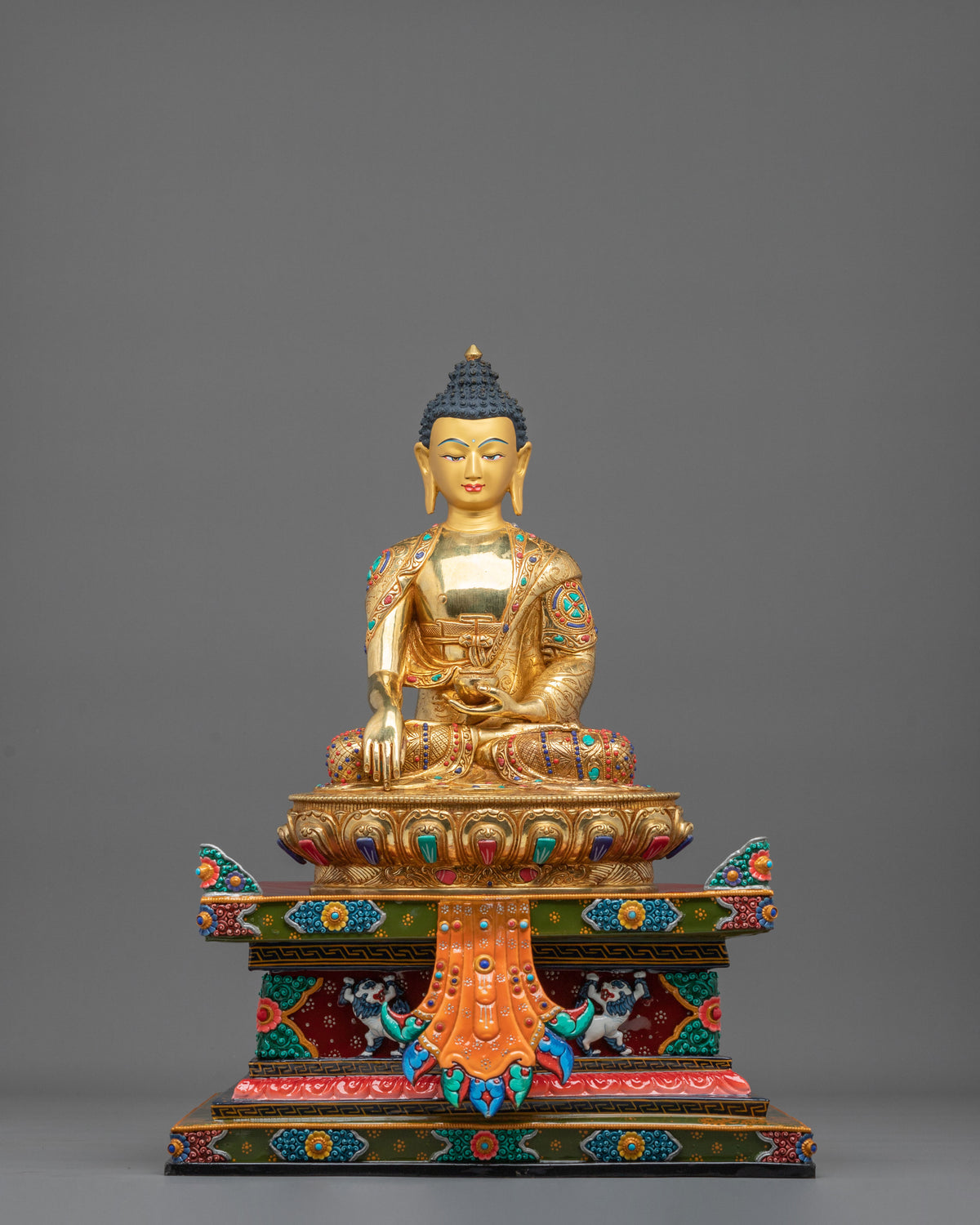 Shakyamuni Buddha with Throne
