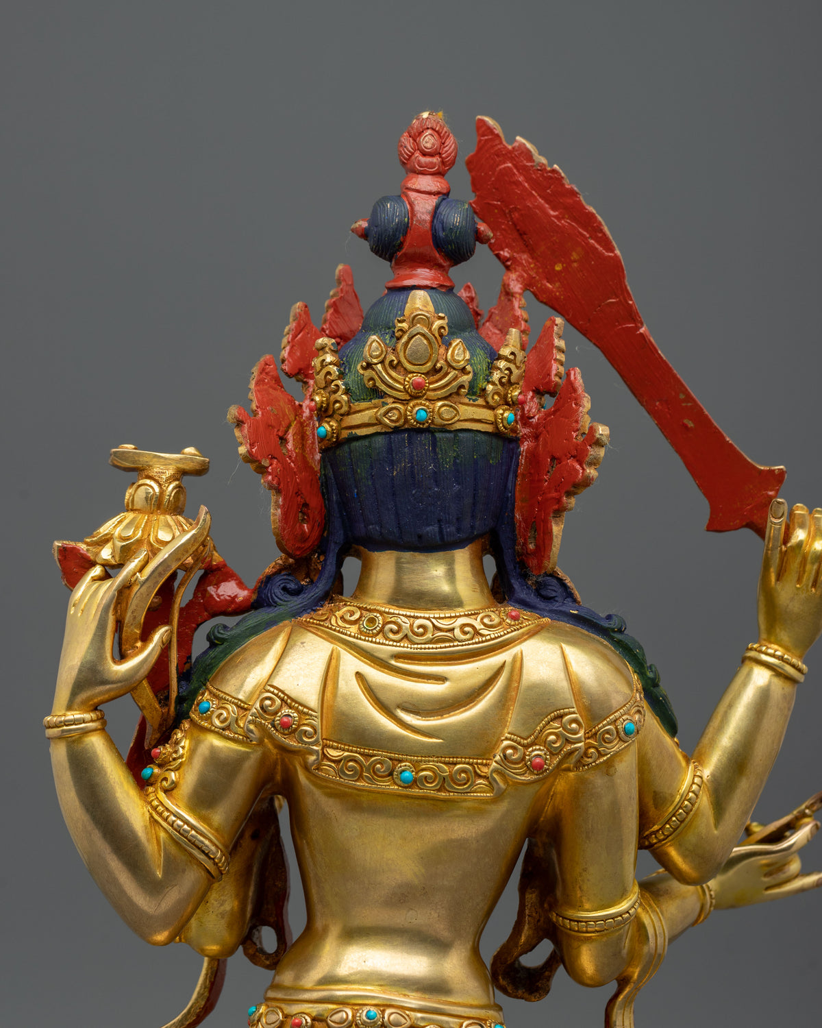 Maha Manjushri Statue | Tibetan Buddhist Wisdom Sculpture