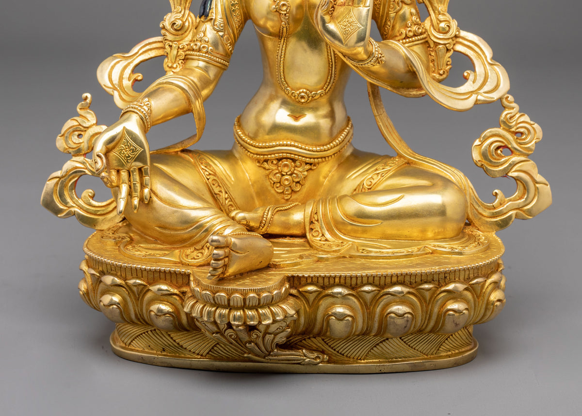 Green Tara Statue: Goddess of Compassion
