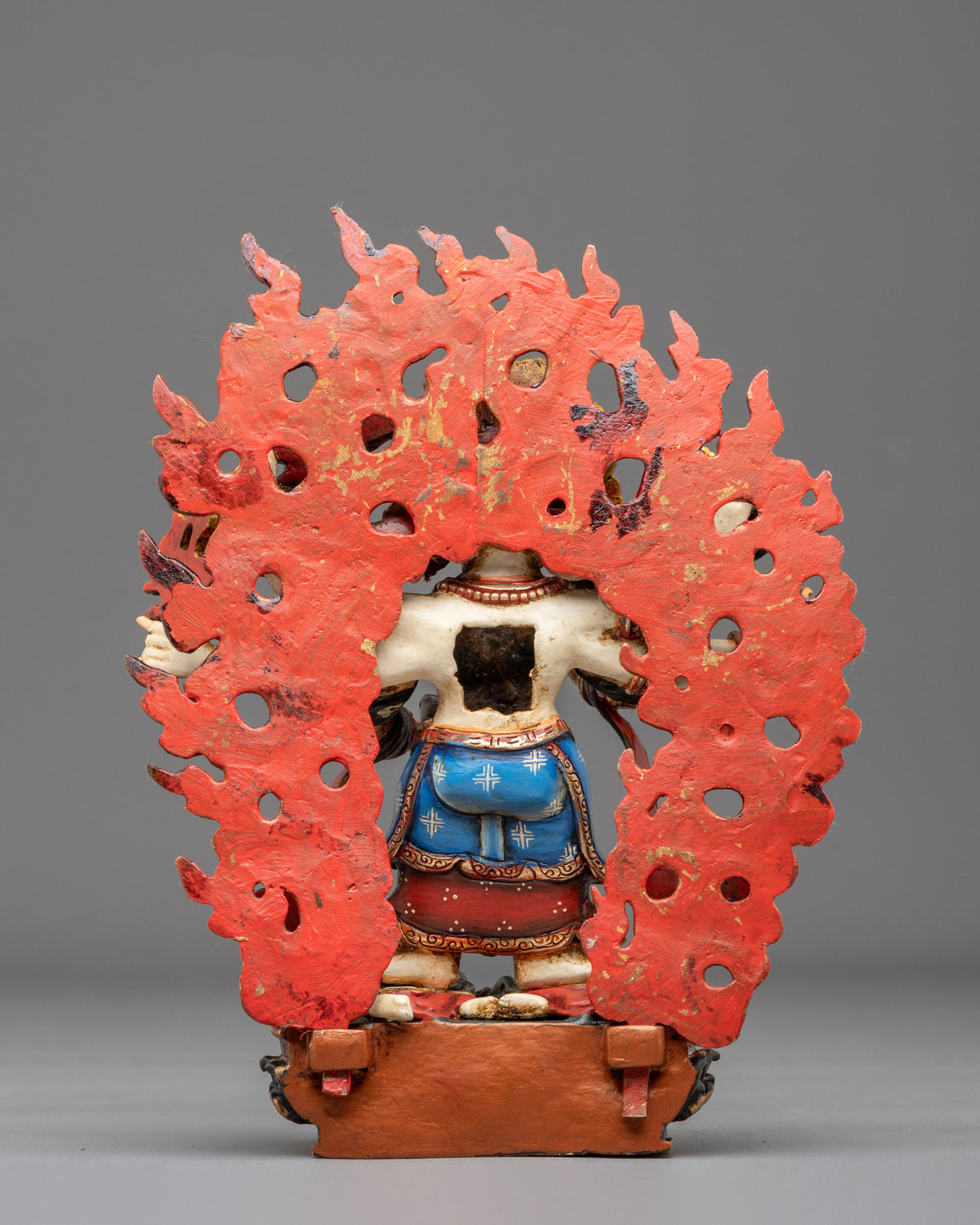 White Mahakala Sculpture | Altar Home Decor