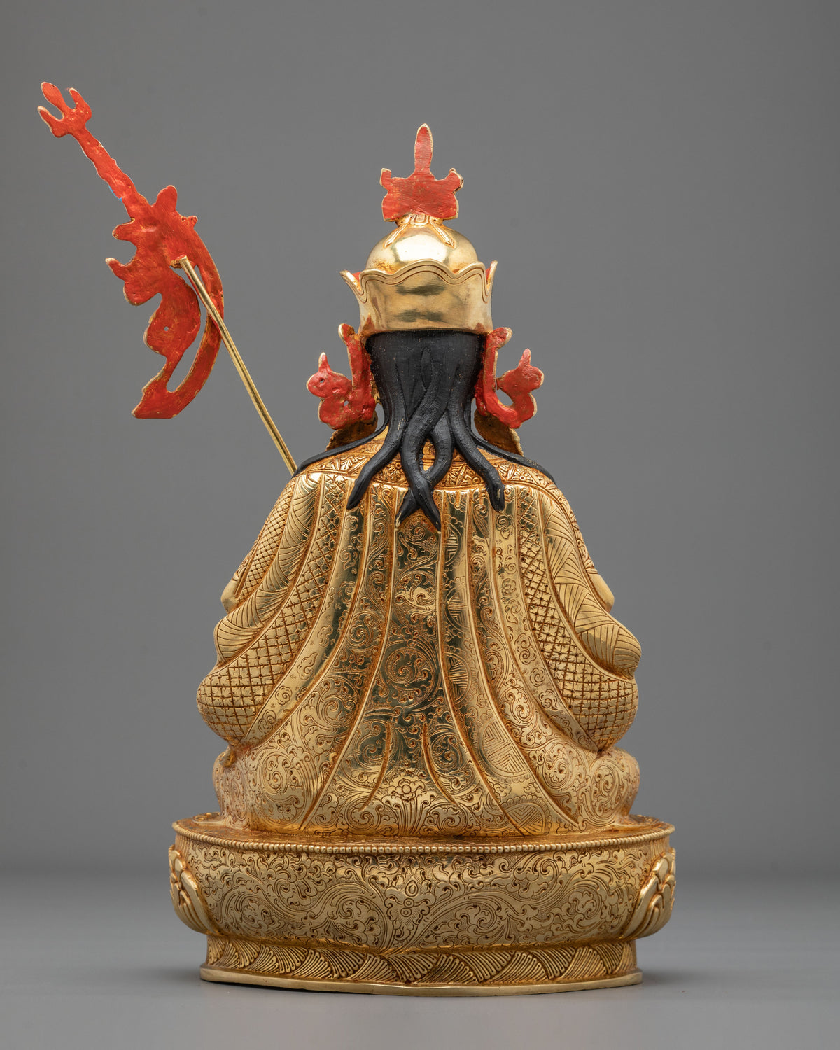 Guru Tsokye Dorje Copper Statue | 24K Gold Gilded Guru Sculpture