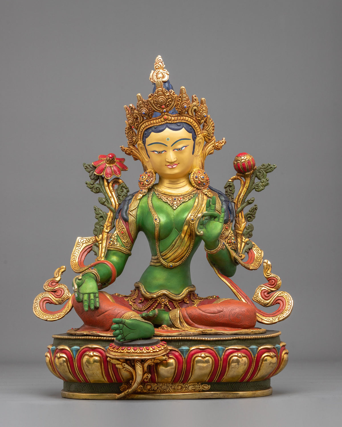  Green Tara Statue 