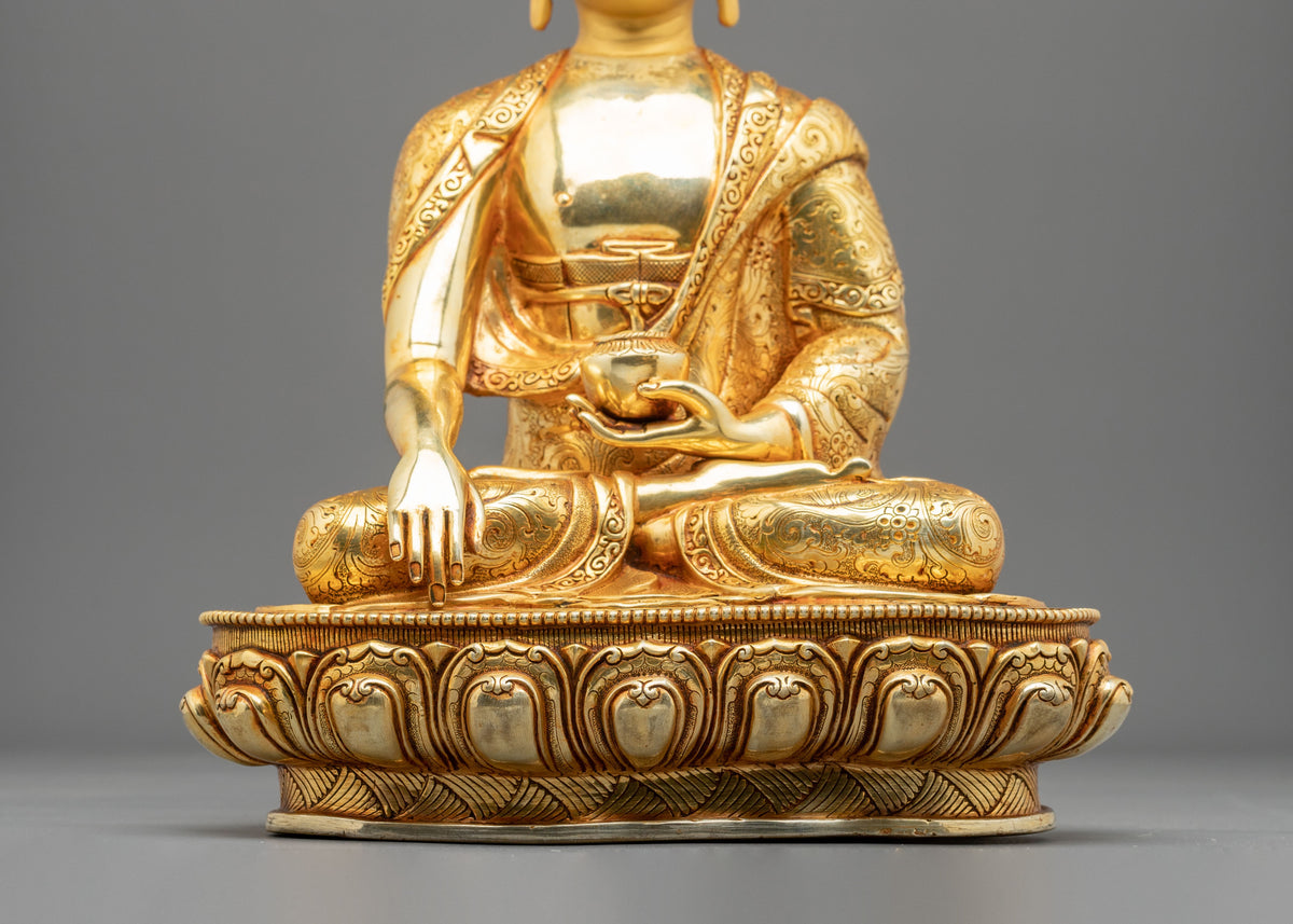 Shakyamuni Buddha Serene Meditation Handmade Sculpture