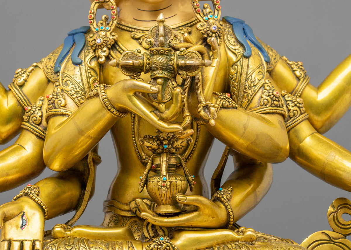 Namgyalma Sculpture | 24K Gold Gilded Tibetan Buddhist Deity Artwork