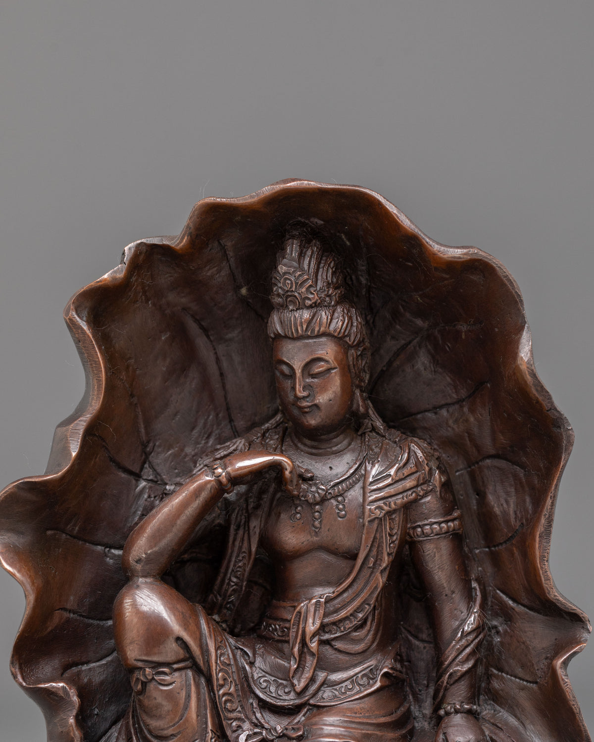 Lokeshwor Statue | Sacred Copper Form of Avalokiteshvara