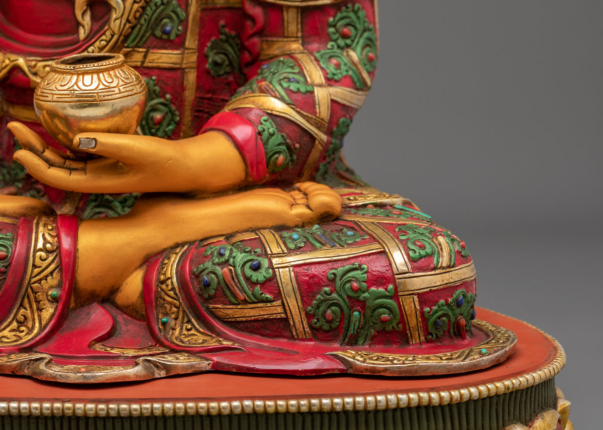 Serene Siddhartha Gautama Copper Sculpture