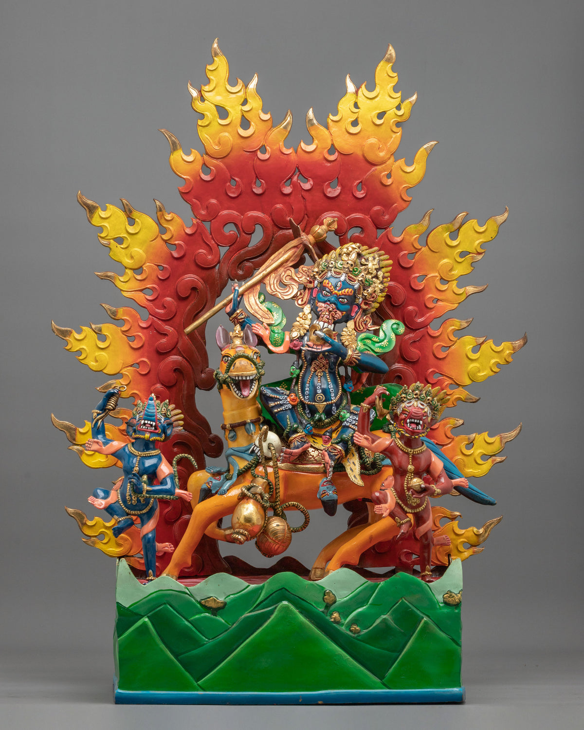 Palden Lhamo Sculpture of Protection | Wrathful Deity Statue