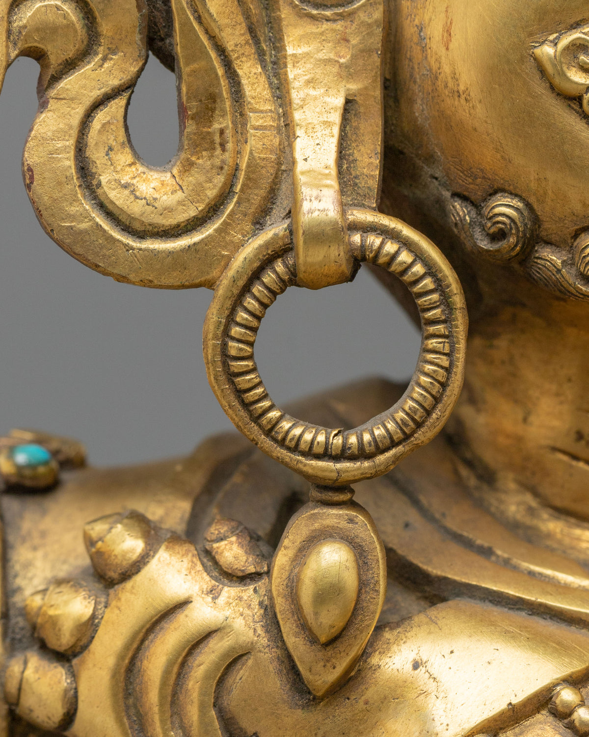 Vajrapani Bodhisattva | 24K Gold Gilded Copper