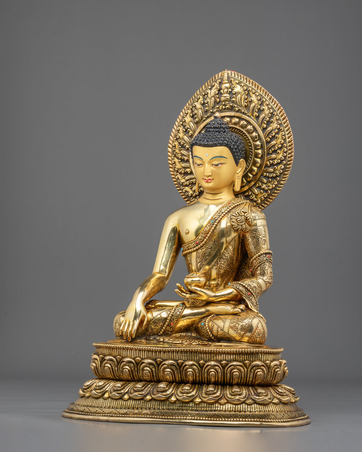 Three Buddhas Copper Statue Collection: Buddhist Art for Longevity and Meditation