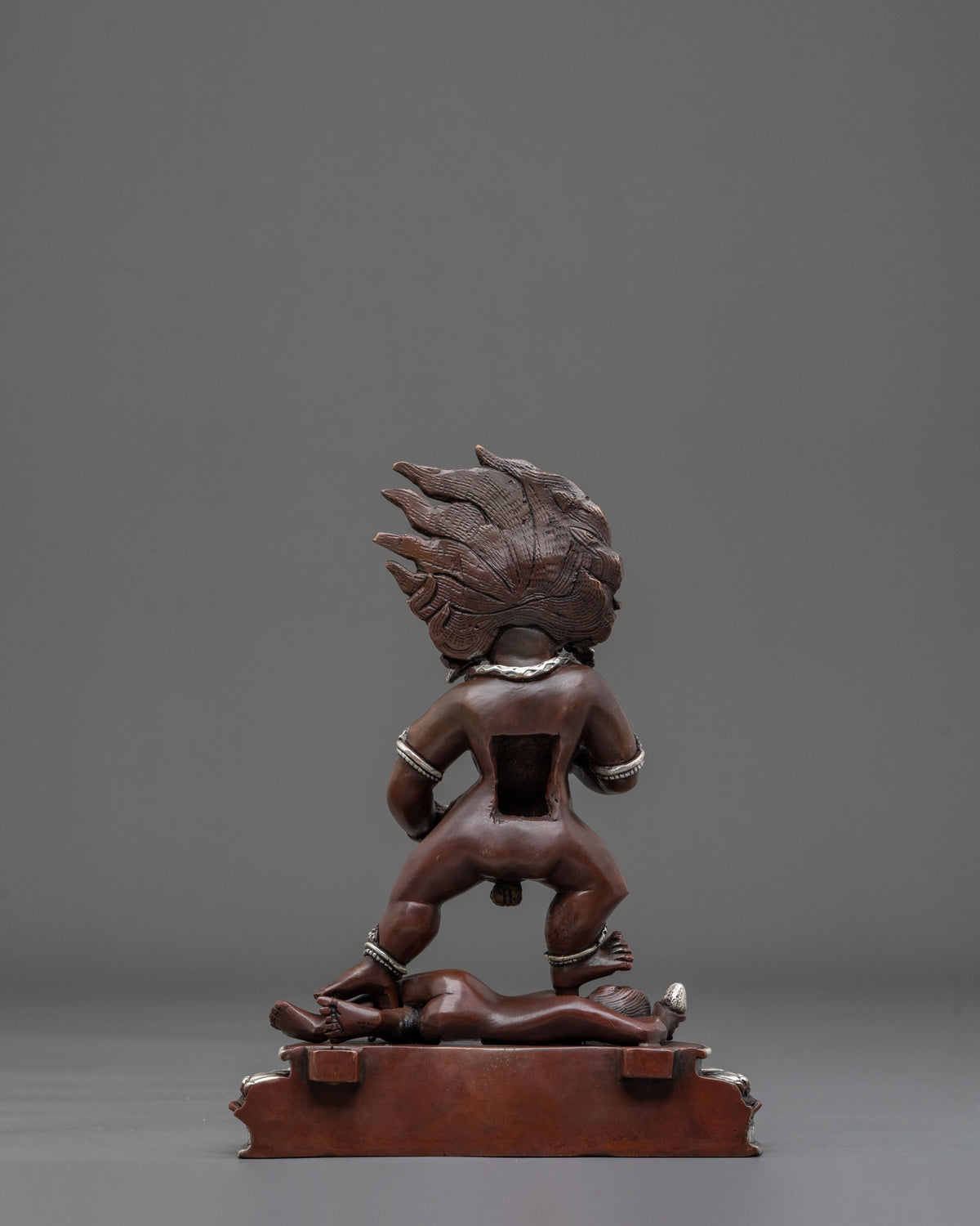 Black Dzambhala Oxidized Copper Statue