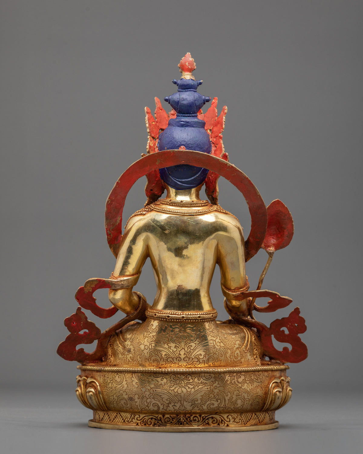 shitigarbha Bodhisattva Figurine | 24K Gold Gilded Buddhist Sculpture