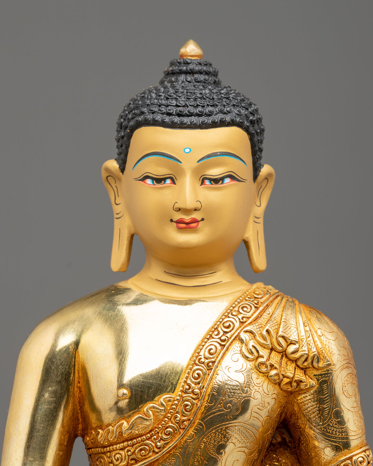 Shakyamuni Buddha Hand Crafted Copper Statue