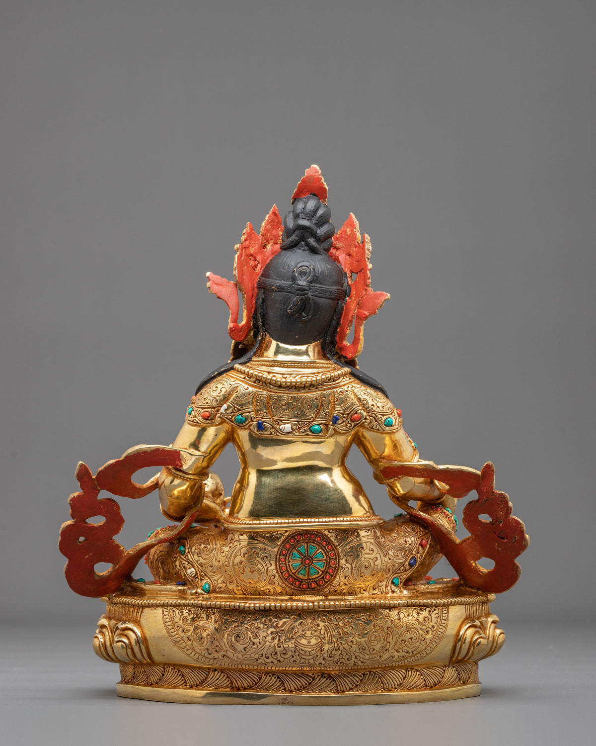 Dzambhala Sacred Handmade Statue: Wealth Deity of Prosperity and Generosity