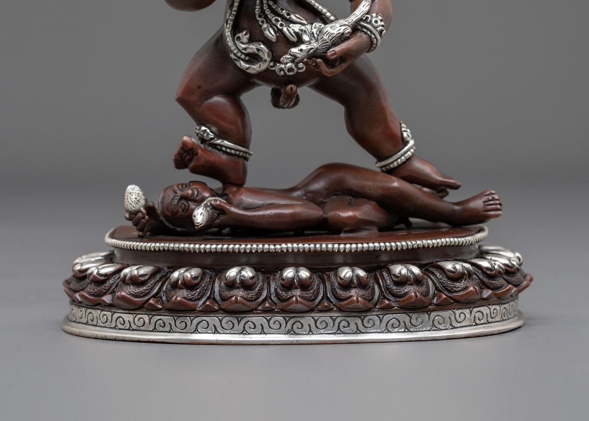 Black Dzambhala Oxidized Copper Statue
