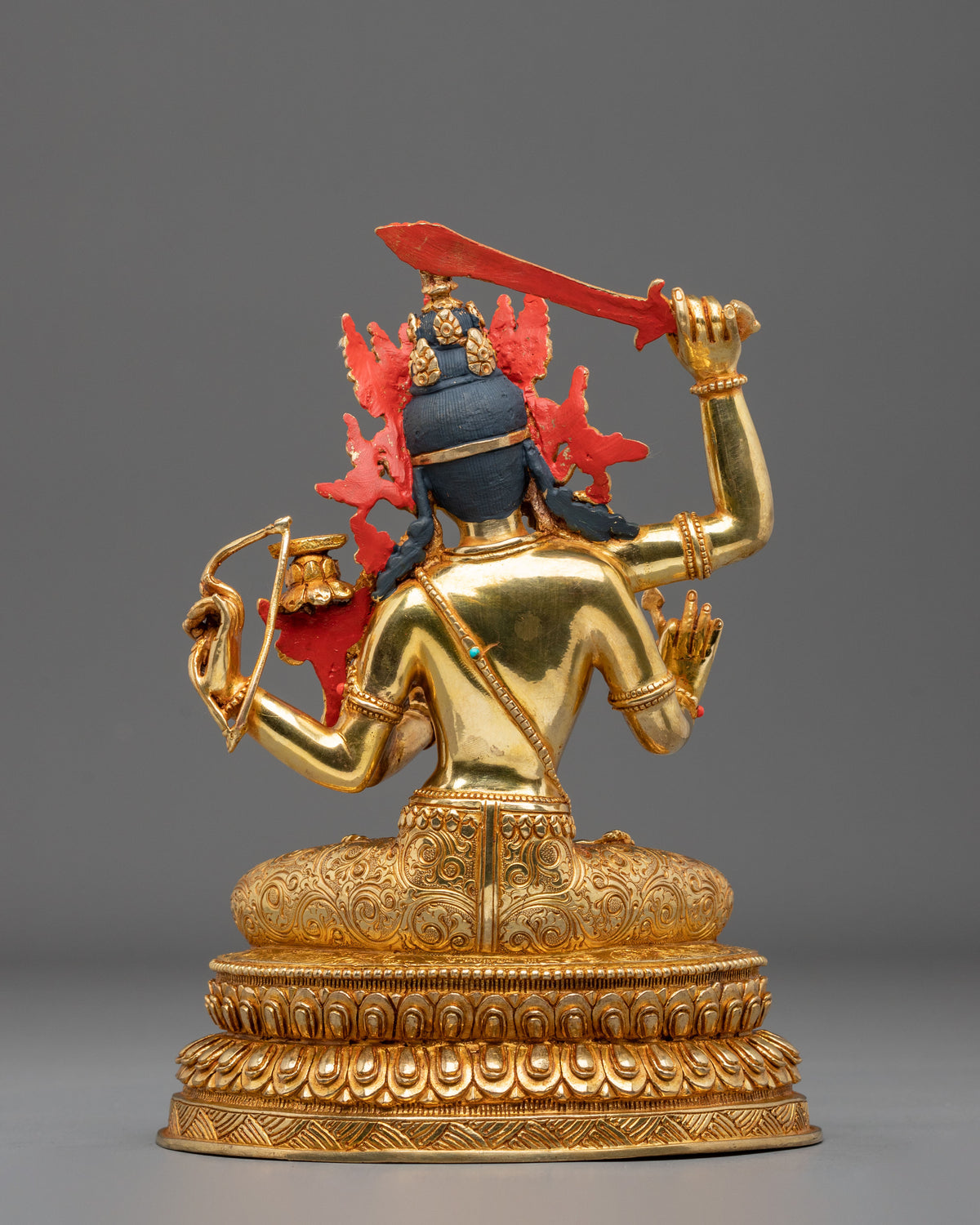 Radiant Maha Manjushri Mahayana Buddhist Figurine