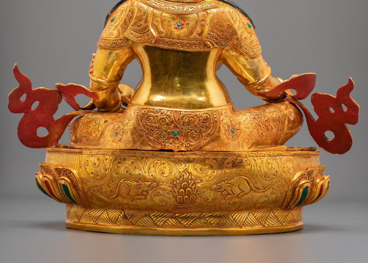 Yellow Dzambhala Statue | The Majesty of Sacred Prosperity